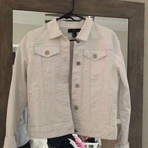 White denim jacket